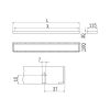 Inda Indissima A8883BNS modulaire balk 304mm voor accessoires RVS geborsteld