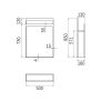 Inda Indissima A88850NS handdoekhouder standaard RVS geborsteld