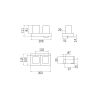 Inda Indissima A88K20CR21 wastafelset zeepdispenser en glashouder chroom/ gesatineerd glas