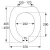 Pressalit Dania non contact R38000-D92999 toiletzitting met deksel wit