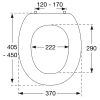 Pressalit Dania R27000-D92999 toiletzitting zonder deksel wit
