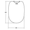 Sphinx 330/355/390 S8H513S1000 (42763000) toiletzitting met deksel wit (OUTLET)