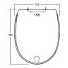 Sphinx Milano S8H5200R OLW-07 toiletzitting met deksel klassiek wit (OUTLET)