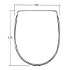 Sphinx Palma Bianca H500 880101 OLK-03 toiletzitting met deksel klassiek wit (OUTLET)