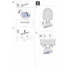 Geberit Smyle Square 500688011 toiletzitting met deksel wit