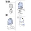 Geberit 300 Kids S8H51102020G toiletzitting (kinderzitting) met deksel rood