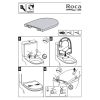 Roca The Gap A801732004 toilet seat with lid white *no longer available*