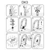 Pressalit Chilli - Comfort D2 DK3999 verstelbaar scharnier, top montage chroom (set van 2)