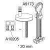 Pressalit Chilli - Comfort D2 DK4999 verstelbaar scharnier, top montage chroom (set van 2)