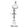 Pressalit Chilli DL2999 verstelbaar scharnier, standaard montage chroom (set van 2)