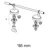 Pressalit Dania non contact R38000-D92999 toiletzitting met deksel wit