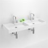 Clou Wash Me CL0213039 double sink 110x42cm aluite white