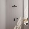 Brauer Carving 5-S-122 thermostatische inbouw regendouche 3-weg omstelling SET 26 mat zwart
