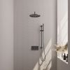 Brauer Edition 5-GM-175 thermostatische inbouw regendouche met drukknoppen SET 64 gunmetal geborsteld PVD