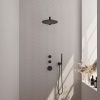 Brauer Edition 5-S-026 thermostatische inbouw regendouche SET 02 mat zwart