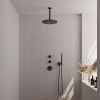 Brauer Edition 5-S-027 thermostatische inbouw regendouche SET 06 mat zwart