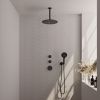 Brauer Edition 5-S-031 thermostatische inbouw regendouche SET 12 mat zwart