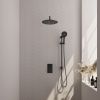 Brauer Edition 5-S-069 thermostatische inbouw regendouche 3-weg omstelling SET 46 mat zwart