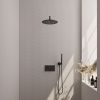 Brauer Edition 5-S-163 thermostatic concealed rain shower with push buttons SET 52 matt black