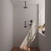 Brauer Edition 5-S-029 thermostatische inbouw regendouche SET 11 mat zwart
