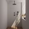 Brauer Edition 5-S-031 thermostatische inbouw regendouche SET 12 mat zwart