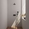 Brauer Edition 5-S-166 thermostatic concealed rain shower with push buttons SET 55 matt black
