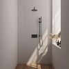 Brauer Edition 5-S-174 thermostatic concealed rain shower with push buttons SET 63 matt black