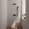 Brauer Edition 5-S-181 thermostatic concealed rain shower with push buttons SET 70 matt black