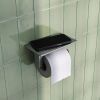 Brauer 5-NG-223 Toilettenpapierhalter mit Ablage aus Edelstahl gebürstet pvd