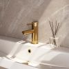Brauer Carving 5-GG-001-HD6 low body basin mixer model A gold brushed PVD