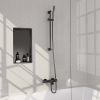 Brauer Carving 5-GM-085-1 body bath shower thermostatic mixer SET 01 gunmetal brushed PVD