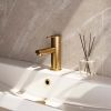 Brauer Edition 5-GG-001-HD4 low body basin mixer model D gold brushed PVD