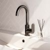 Brauer Edition 5-GM-003-R1 high body basin mixer with swivel round spout model C gunmetal brushed PVD
