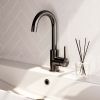 Brauer Edition 5-GM-003 high body basin mixer with swivel round spout model A gunmetal brushed PVD