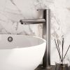 Brauer Edition 5-NG-002-HD4 raised body basin mixer model D stainless steel brushed PVD