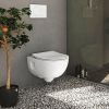 Pressalit 300 Slim 1132000-DM1999 toiletzitting met deksel wit