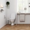 Pressalit Choice Q10210 toiletrolhouder met muurplaat glanzend staal