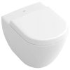 Villeroy en Boch Subway Compact 9M66Q1R2 toiletzitting met deksel wit (Star White CeramicPlus) *niet meer leverbaar*