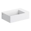 Clou New Flush 2 CL031342002 fontein 35x24cm met vlakke afvoerplaat aluite wit