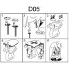 Pressalit Scandinavia PLUS 758035-D05999 toiletzitting met deksel rood