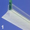 Exa-Lent Universal DS012006 - G06021200 helder doucheprofiel 2 flapjes 200cm - 6mm
