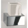 Decor Walther Brick 0591900 BK WMG glashouder wit porselein/ chroom (OUTLET)