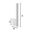 Smedbo Air AK320 reserverolhouder chroom