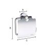 Smedbo Home HS3414 toiletrolhouder met klep mat chroom