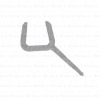 Sealskin Duka 5000-1 GUML023 afdichtprofiel 195cm transparant, 6mm