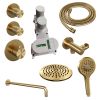 Brauer Carving 5-GG-105 thermostatische inbouw regendouche SET 09 goud geborsteld PVD