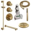 Brauer Carving 5-GG-109 thermostatische inbouw regendouche SET 13 goud geborsteld PVD
