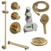 Brauer Carving 5-GG-115 thermostatische inbouw regendouche SET 19 goud geborsteld PVD