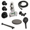 Brauer Carving 5-S-103 thermostatische inbouw regendouche SET 07 mat zwart