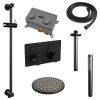 Brauer Edition 5-S-176 thermostatische inbouw regendouche met drukknoppen SET 65 mat zwart